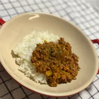あんみっちゃんさんの料理 ミートソースdeバターキーマカレーでおめでとう