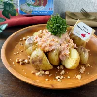 ハッピーカウクリームチーズdeじゃがいも＆明太クリチディップ|スイーツポテトさん