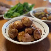 6/22の夕食　小芋の味噌煮|yoneさん