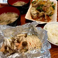 家で晩ごはん😋ホイル焼き|すかラインさん