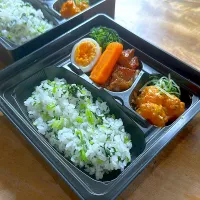 小松菜で菜飯弁当|くまちゃんさん